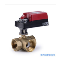 德力信DN50角行程比例積分三通球閥
